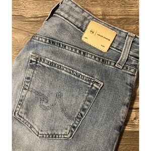 AG Adriano Goldschmied Ex-Boyfriend Slouchy Slim Light Blue Jeans Sz 26 (30x28)